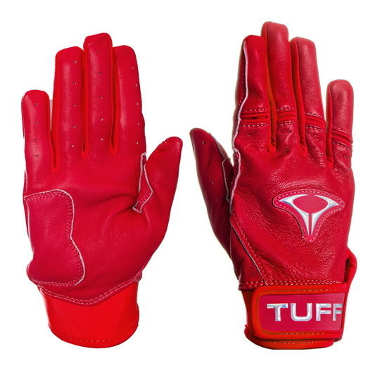 Pro-Cuff Batting Gloves (Red/Black Logo)